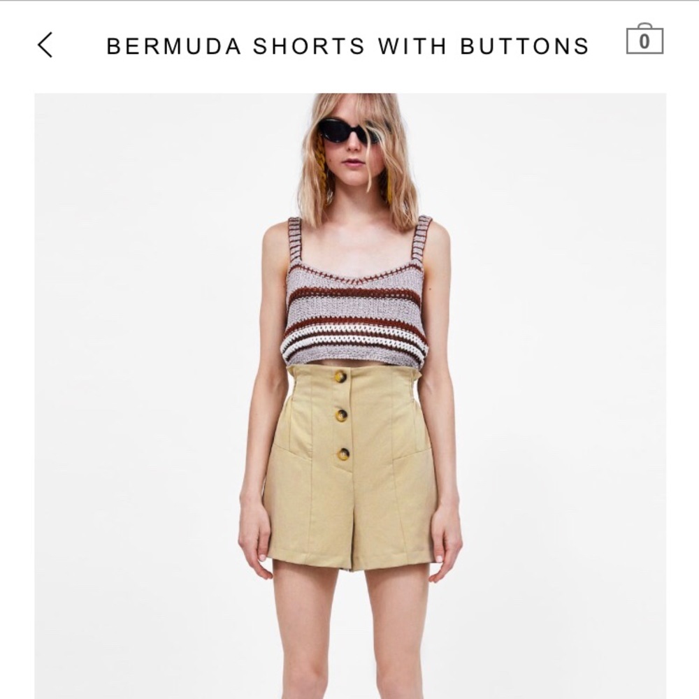 Zara High Waist Shorts